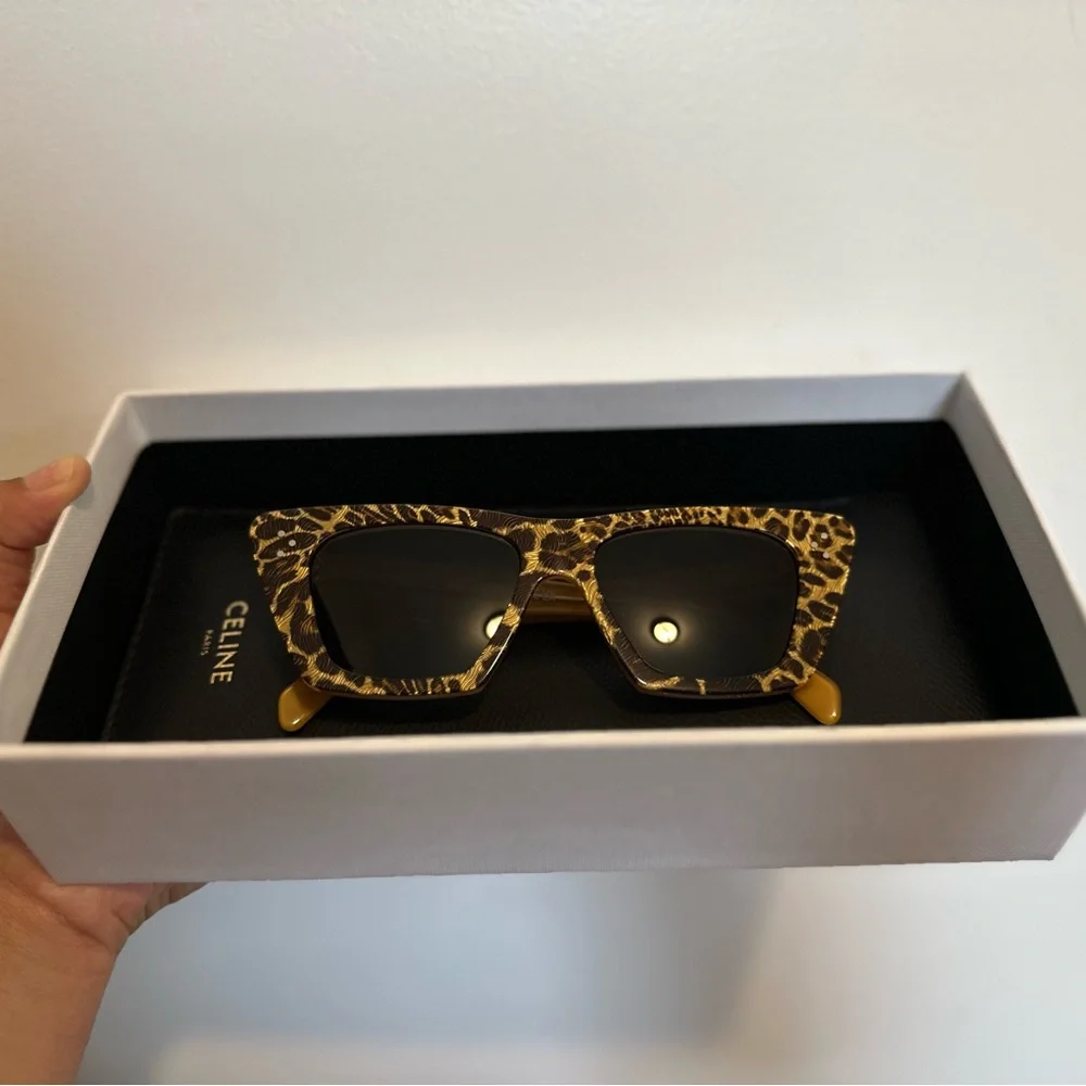 Celine Paris Animal Print Sunglasses - Picture 2 of 6